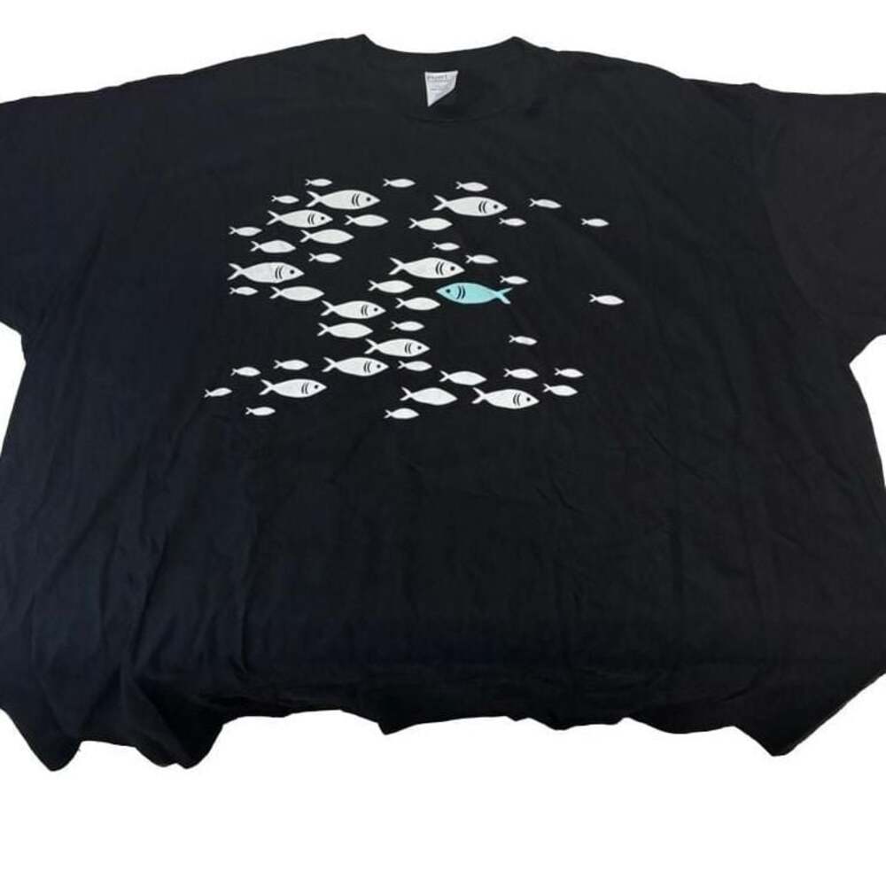Fish Swimming Against The Current Be Yourself 4XL Unisex